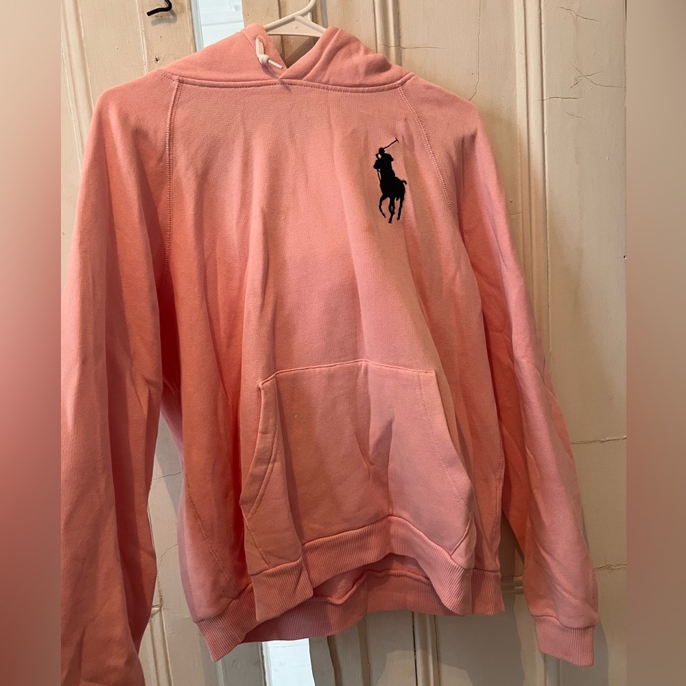 Pink Ralph Lauren hoodie